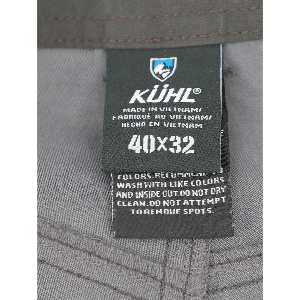 Kuhl Deceptr Pants Gray Lightweight Stretch Chino Hiking Travel Men's 40x32